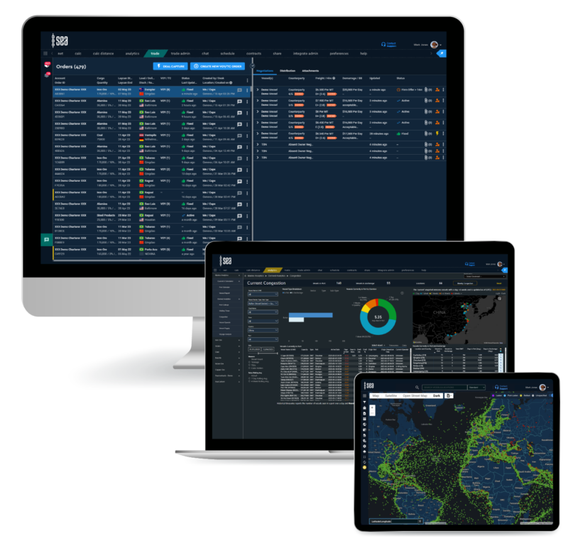 tracking sailboats at sea